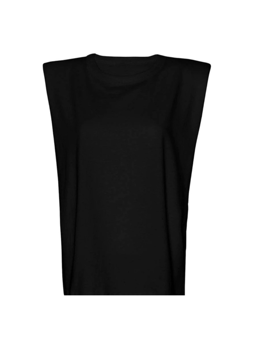 Frankie Shop Black Padded-Shoulder Sleeveless Tank - Picture 4 of 4